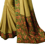 Elegant Green Colored Casual Wear Printed Georgette Saree - Designer mart