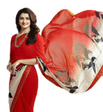 Floral Printed Georgette Saree - Designer mart