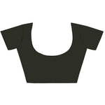 Ideal Black Colored Casual Wear Printed Georgette Saree - Designer mart