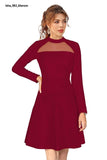 Isha 581 Black Designer Dress Knitting (Hosiery) - Designer mart
