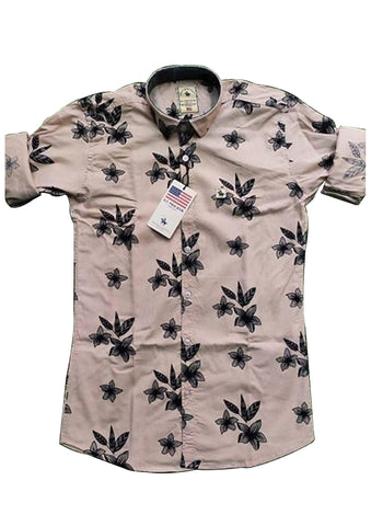 Men's Casual Cotton Floral Printed Shirt - Designer mart