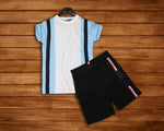 Men's Cotton Single Jersey T-Shirt and Short Combo - Designer mart