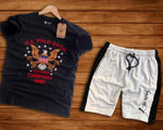 Men's Cotton Single Jersey T-Shirt and Short Combo - Designer mart