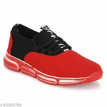 Men's Mesh Stylish Red Sports Shoes - Designer mart