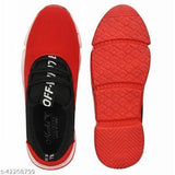 Men's Mesh Stylish Red Sports Shoes - Designer mart