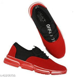Men's Mesh Stylish Red Sports Shoes - Designer mart