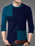 Men's Multicoloured Cotton Blend Printed Round Neck Tees - Designer mart