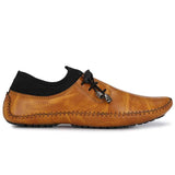 Men's Stylish and Trendy Beige Textured Synthetic Casual Lifestyle Shoes - Designer mart