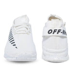 Men's Stylish White Mesh Sports Shoes - Designer mart