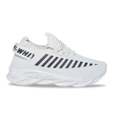 Men's Stylish White Mesh Sports Shoes - Designer mart