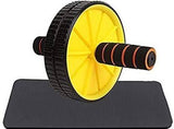 Nas Abdominal Double Wheel Ab Roller Gym For Exercise Fitness Equipment Workout Ab Exerciser (Multicolor) - Designer mart