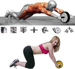 Nas Abdominal Double Wheel Ab Roller Gym For Exercise Fitness Equipment Workout Ab Exerciser (Multicolor) - Designer mart