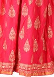 Pink Ethnic Print Maxi Skirt - Designer mart