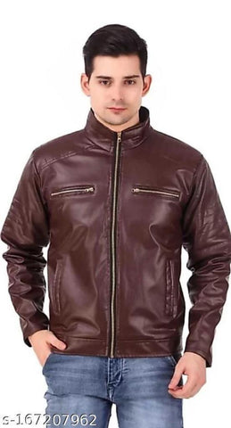 Quilted Faux Leather Jacket - Designer mart