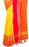 Ravishng Colorful Organic Khadi Saree - Designer mart