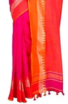 Ravishng Colorful Organic Khadi Saree - Designer mart