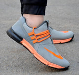 Stylish Grey Men's Mesh Sports Shoes - Designer mart