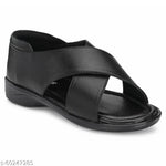 Timberwood Men Black Flats Sandal - Designer mart