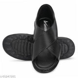 Timberwood Men Black Flats Sandal - Designer mart