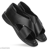 Timberwood Men Black Flats Sandal - Designer mart