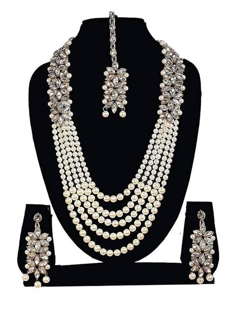 Long Pearl Mala With Traditional Geru Pendant – Hayagi