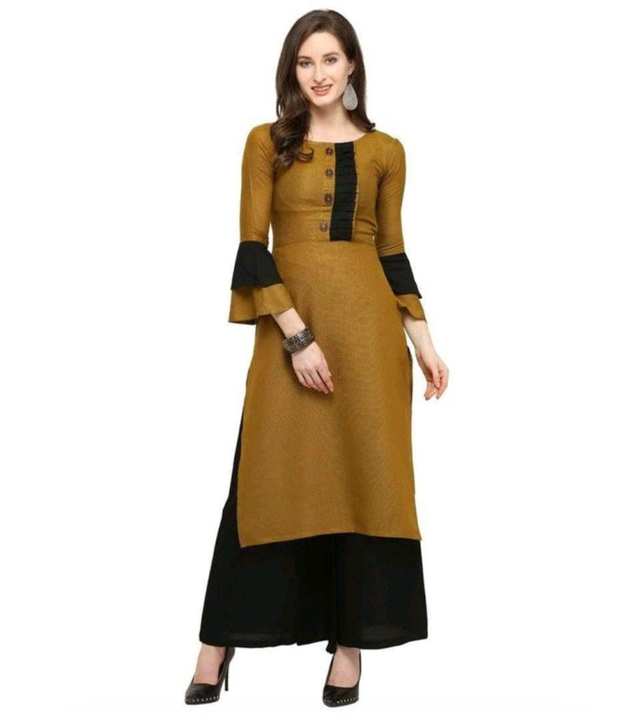Long kurti hotsell with plazo design