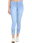 Women's Denim Skinny Blue Jeans - Designer mart