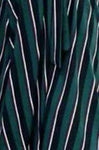 Women's Green With Black And White Striped A-line Dress - Designer mart