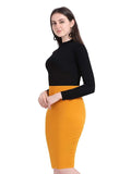 Women's Knee Length Bodycon Dress - Designer mart