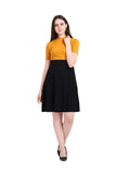 Women's Knee Length Skater Dress - Designer mart