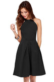 Women's Knee Length Skater Dress - Designer mart