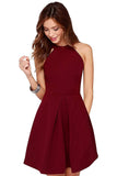 Women's Knee Length Skater Dress - Designer mart