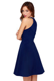 Women's Knee Length Skater Dress - Designer mart