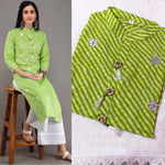 Women's Pure Cotton Fabric Kurti With Chikankari Plazo - Designer mart