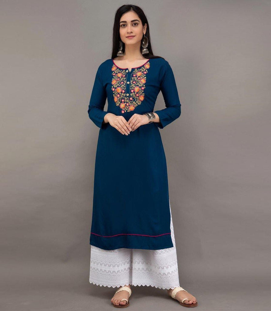 Designer Kurti Plazo Set -07 in Delhi at best price by Creative INDIA Kurti  Palace - Justdial