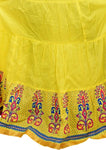 Yellow Ethnic Print Maxi Skirt - Designer mart